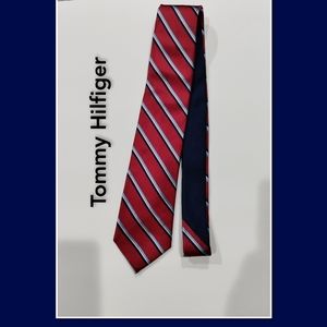 Tommy Hilfiger red white and blue neck tie.